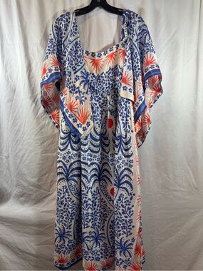 FARM Rio | Dresses | Farm Rio Green Nautical Guipure Maxi Dress L | Poshmark